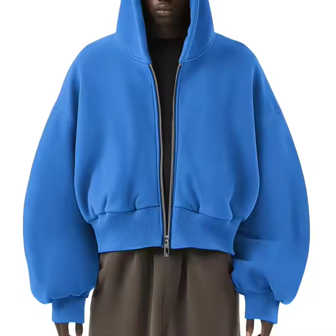 Cropped Boxy Oversized Hoodie