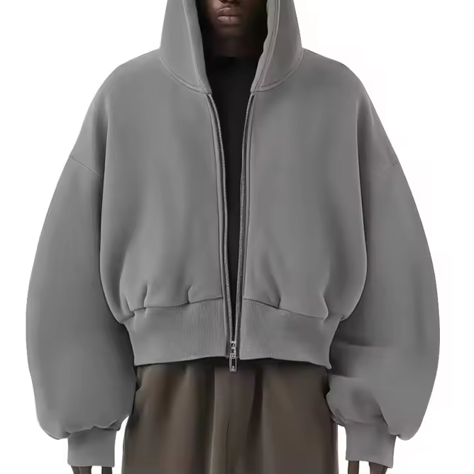 Cropped Boxy Oversized Hoodie