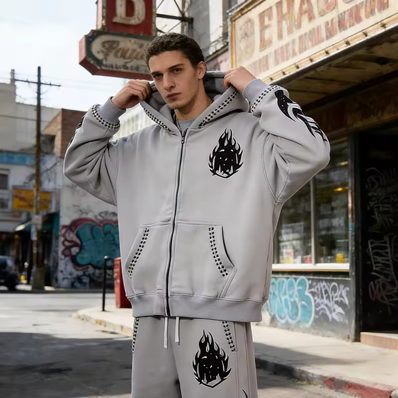 Baggy Sweatpants and Hoodie Sets Men