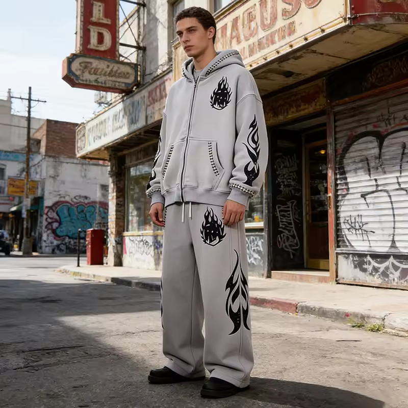 Baggy Sweatpants and Hoodie Sets Men