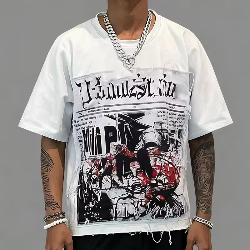 Streetwear Oversized Graphic T Shirt