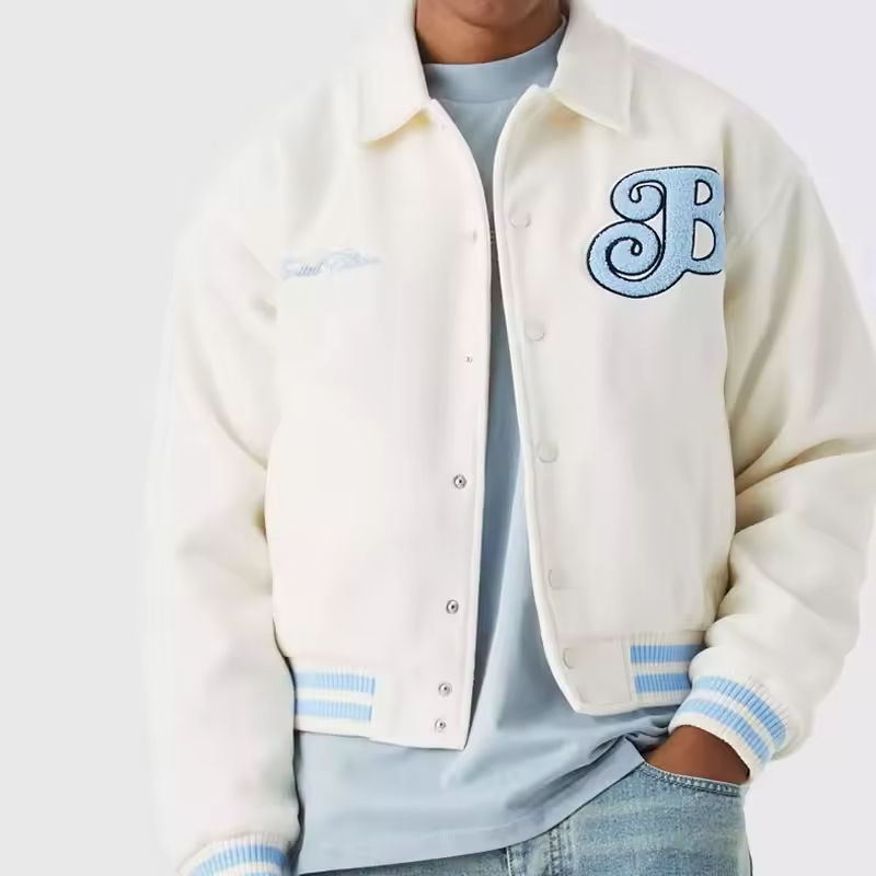 Boxy Varsity Jacket for Men
