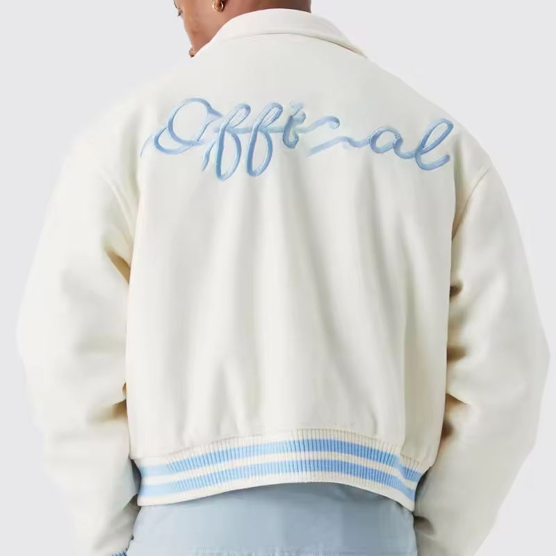 Boxy Varsity Jacket for Men