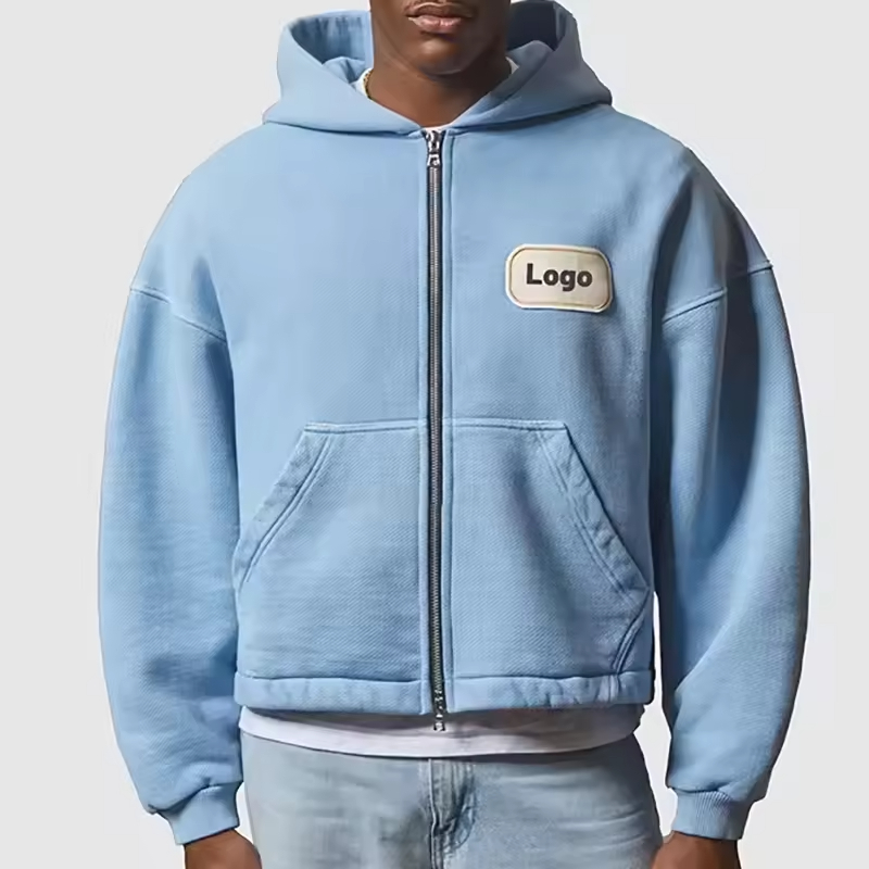 Heavyweight zip up Casual hoodie