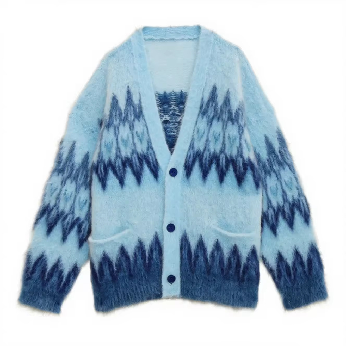 Brushed Mohair Cardigan