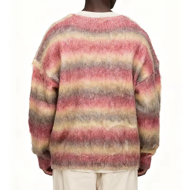 Jumpers Stripe Knitted Cardigan