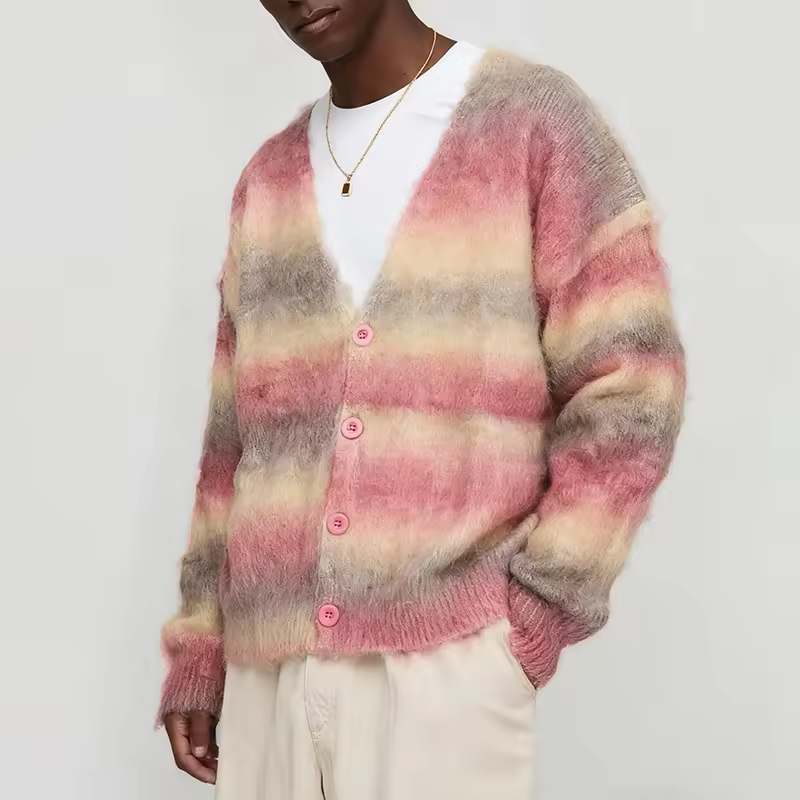 Jumpers Stripe Knitted Cardigan