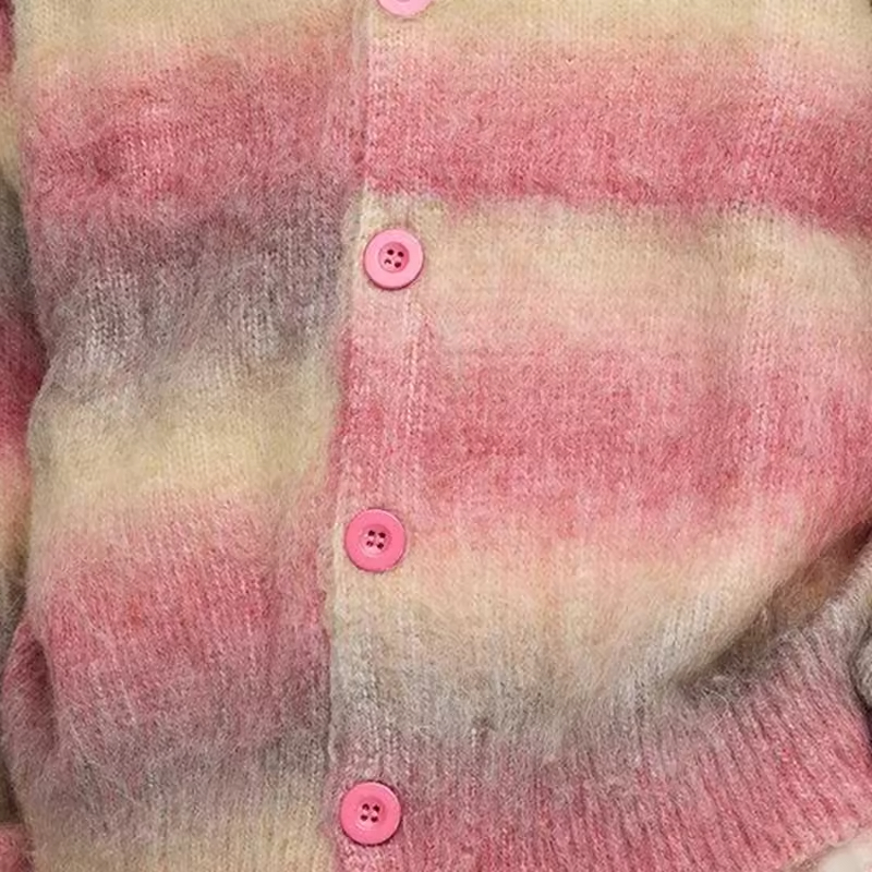 Jumpers Stripe Knitted Cardigan