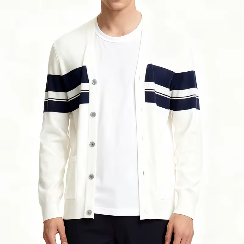 Cardigan Stripe Sweater