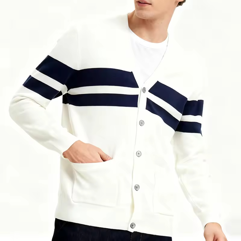 Cardigan Stripe Sweater