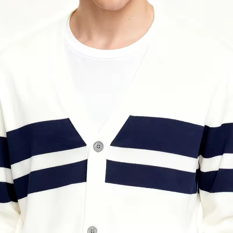 Cardigan Stripe Sweater