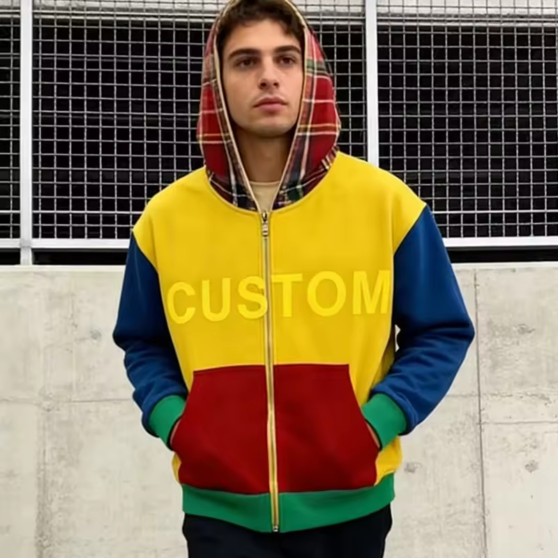 Color Block Reversible Hoodies