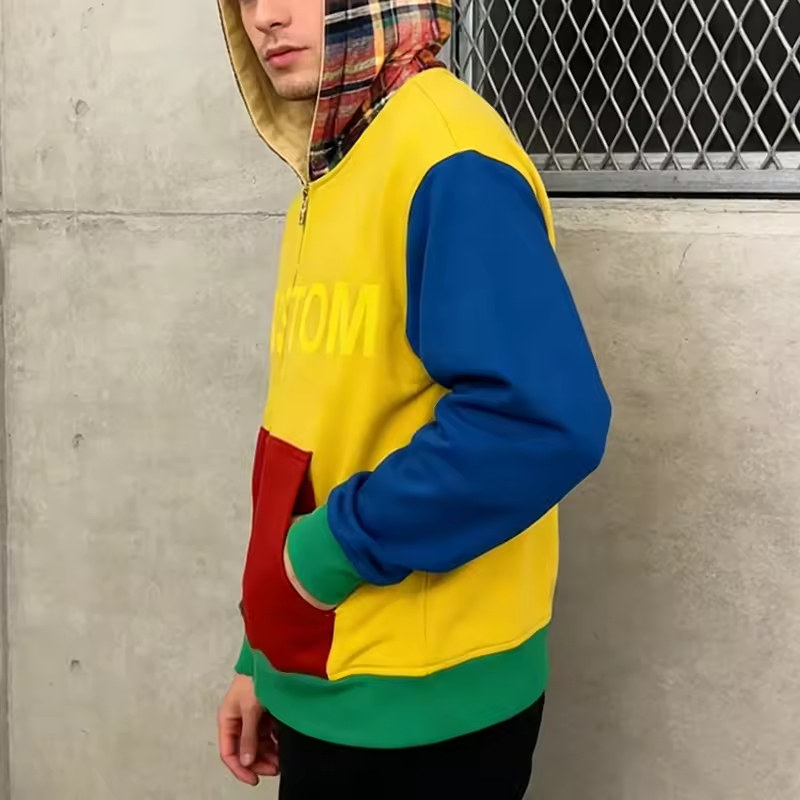 Color Block Reversible Hoodies