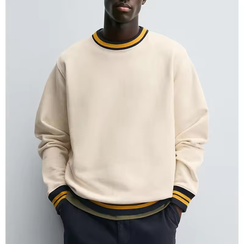 Cotton Color Block Sweatshirt