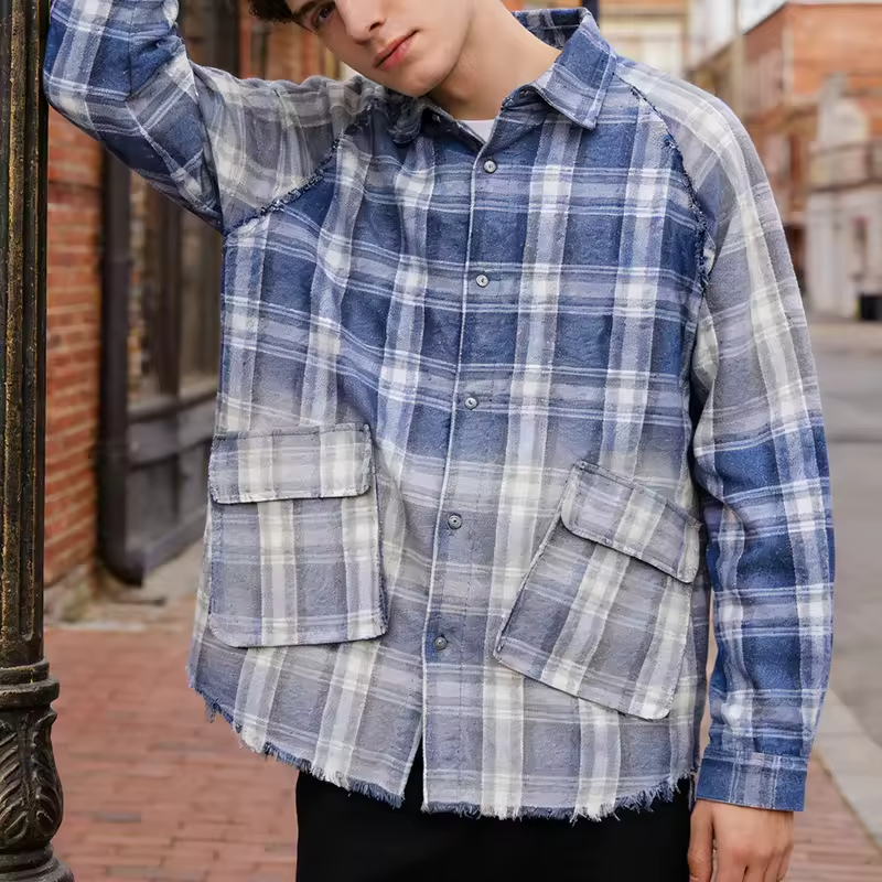 Cotton Plaid Flannel Shirt
