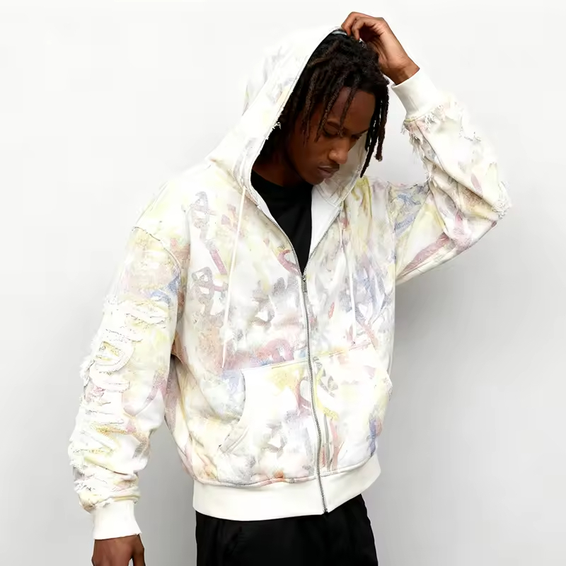 Cotton Zip up Hoodie