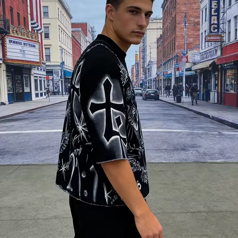 Cropped Boxy Fit T Shirt