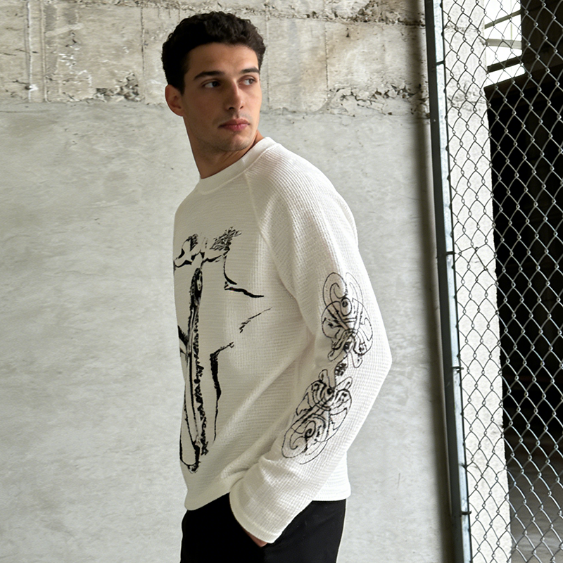 Cropped Boxy Waffle T-shirt