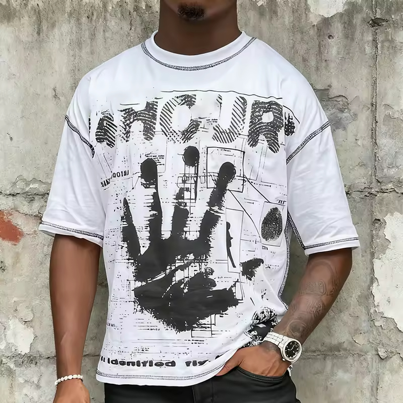 Street Style Oversized Graphic Vintage T Shirt
