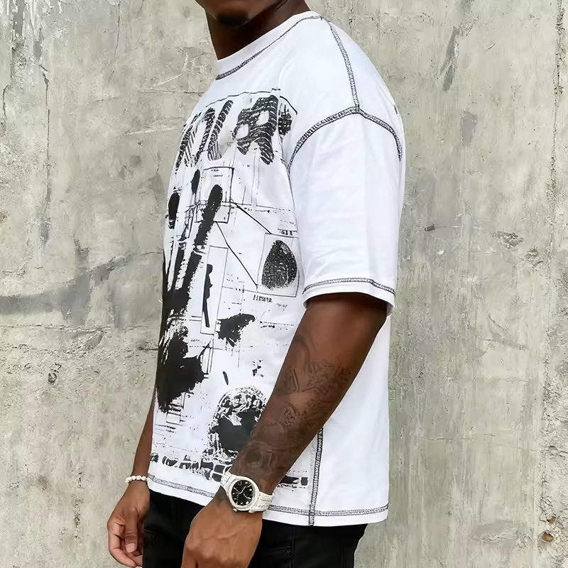Street Style Oversized Graphic Vintage T Shirt
