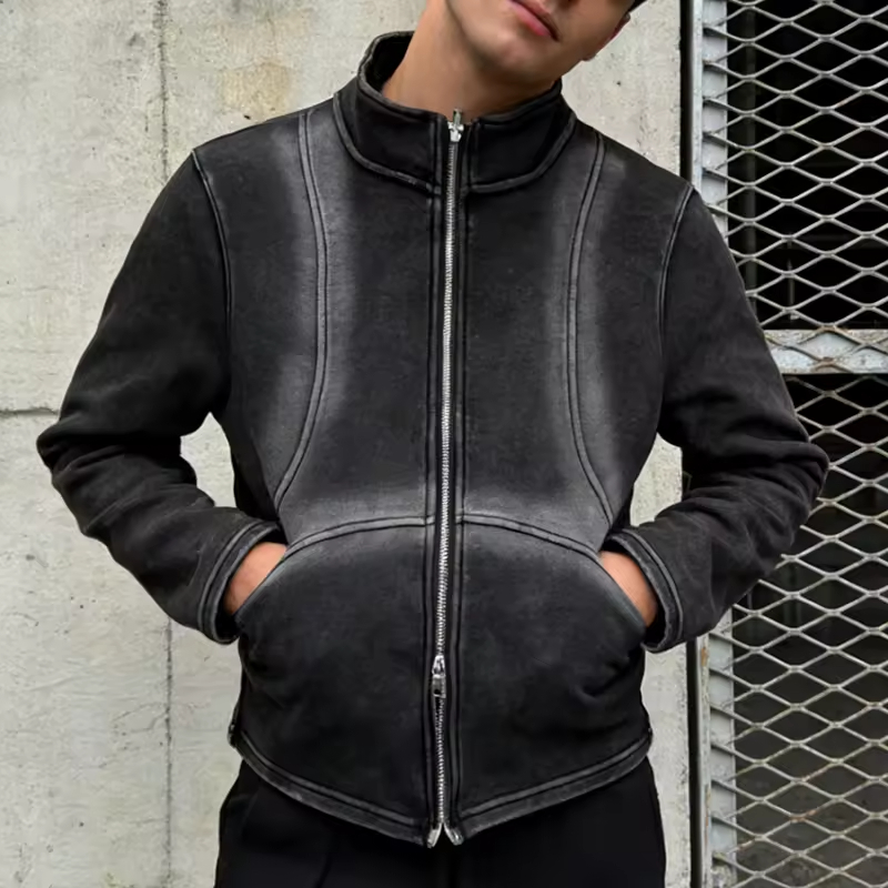 Cropped Zip up Jacket