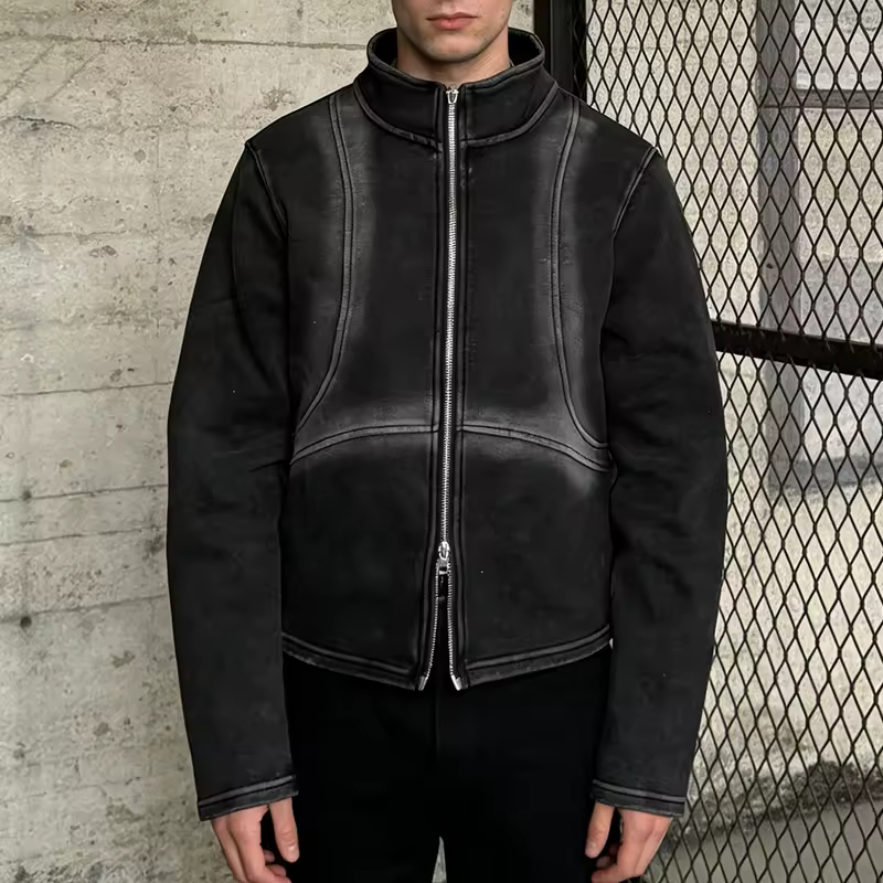 Cropped Zip up Jacket