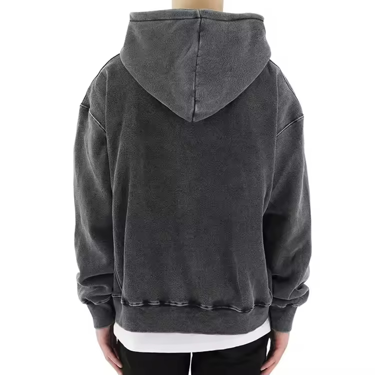 Custom Acid Wash Men's Hoodies