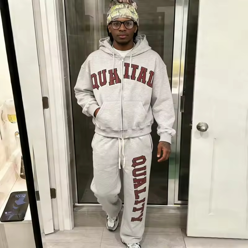 Double Waisted Sweatpants and Hoodies Set