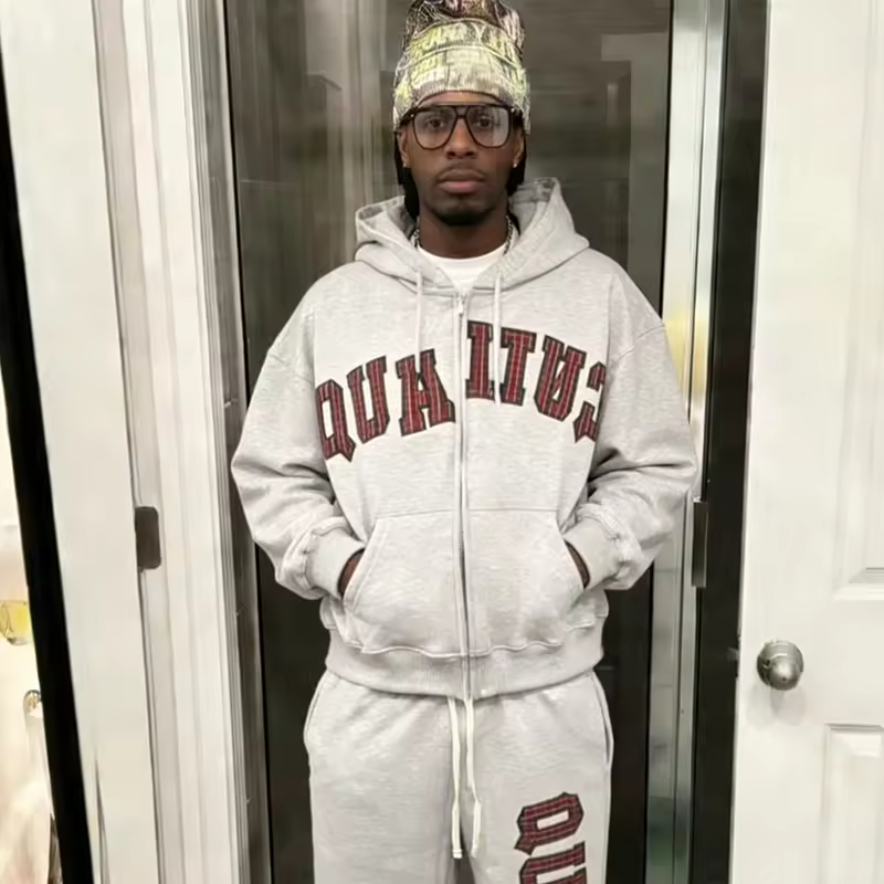 Double Waisted Sweatpants and Hoodies Set
