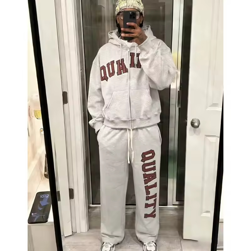 Double Waisted Sweatpants and Hoodies Set