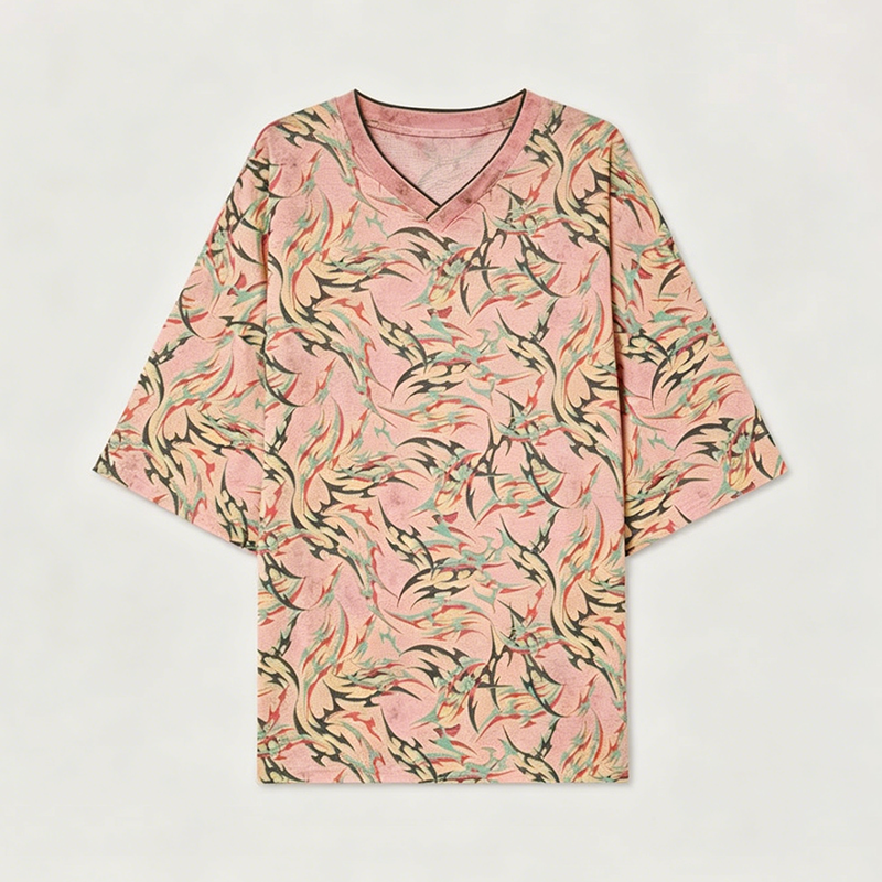 Pink Thorn Graphic Shirt