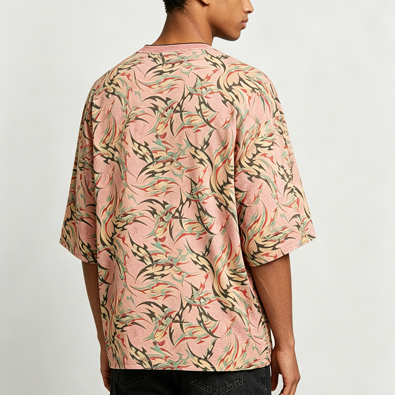 Pink Thorn Graphic Shirt