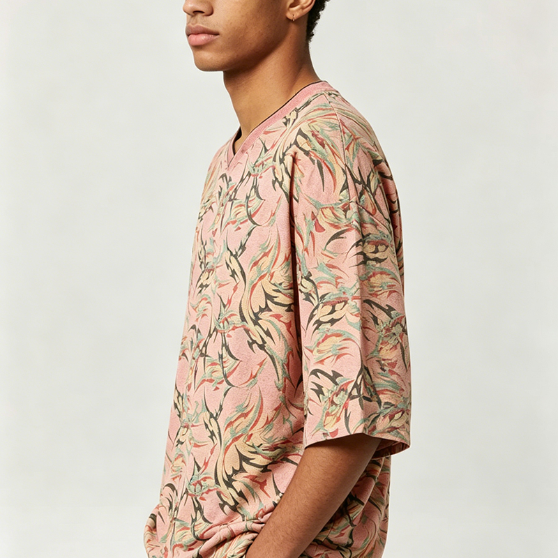Pink Thorn Graphic Shirt