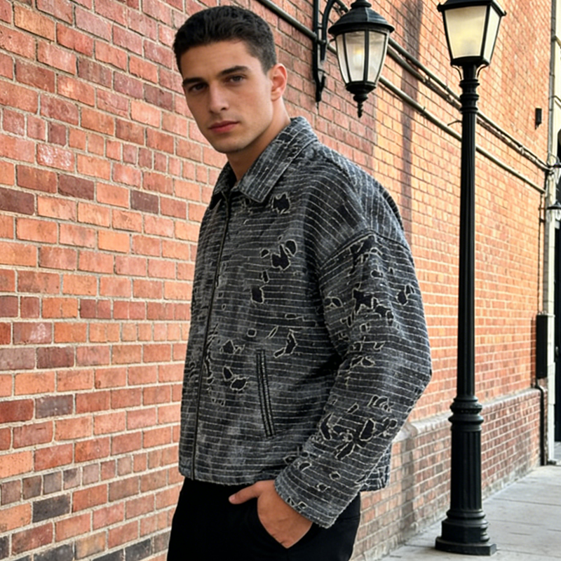 Distressed Denim Jacket