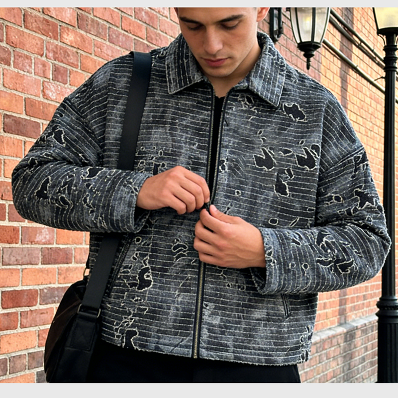 Distressed Denim Jacket