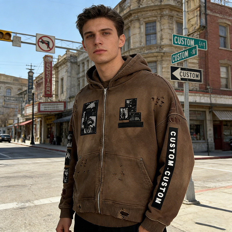 Distressed Hoodie