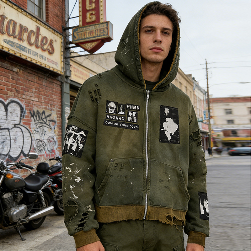Distressed Hoodies