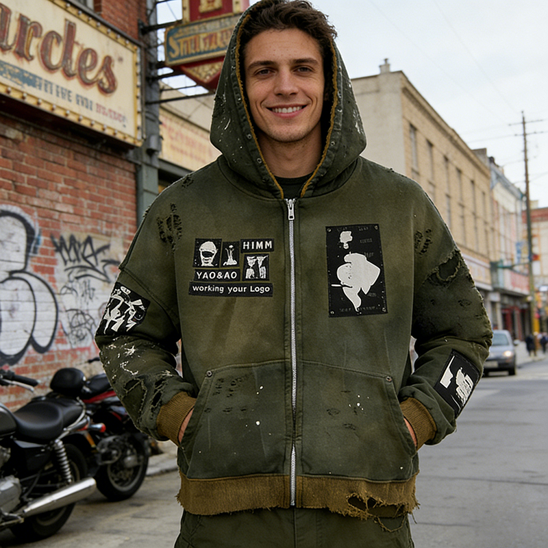 Distressed Hoodies
