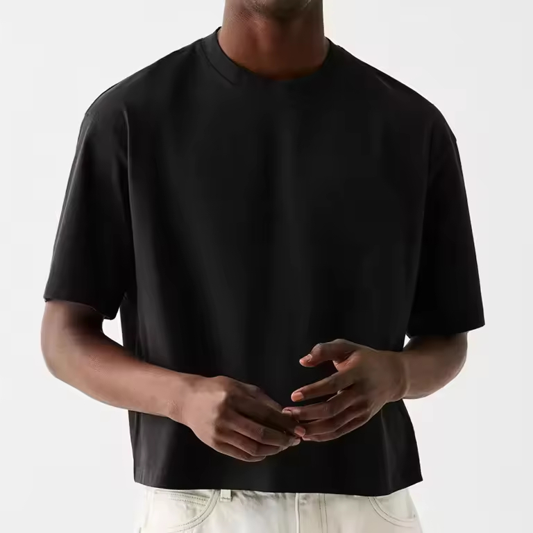 Essential Plain Black Streetwear T Shirt