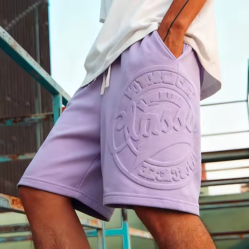 Embossed Sweat Shorts
