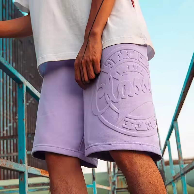 Embossed Sweat Shorts
