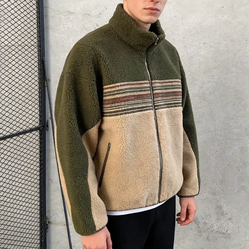 Fleece Zip up Jacket for Men