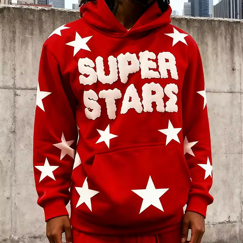 French Terry Pullover Men's Hoodies