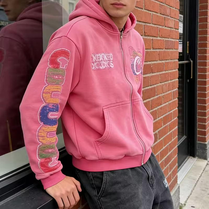 Graphic Acid Wash Hoodie