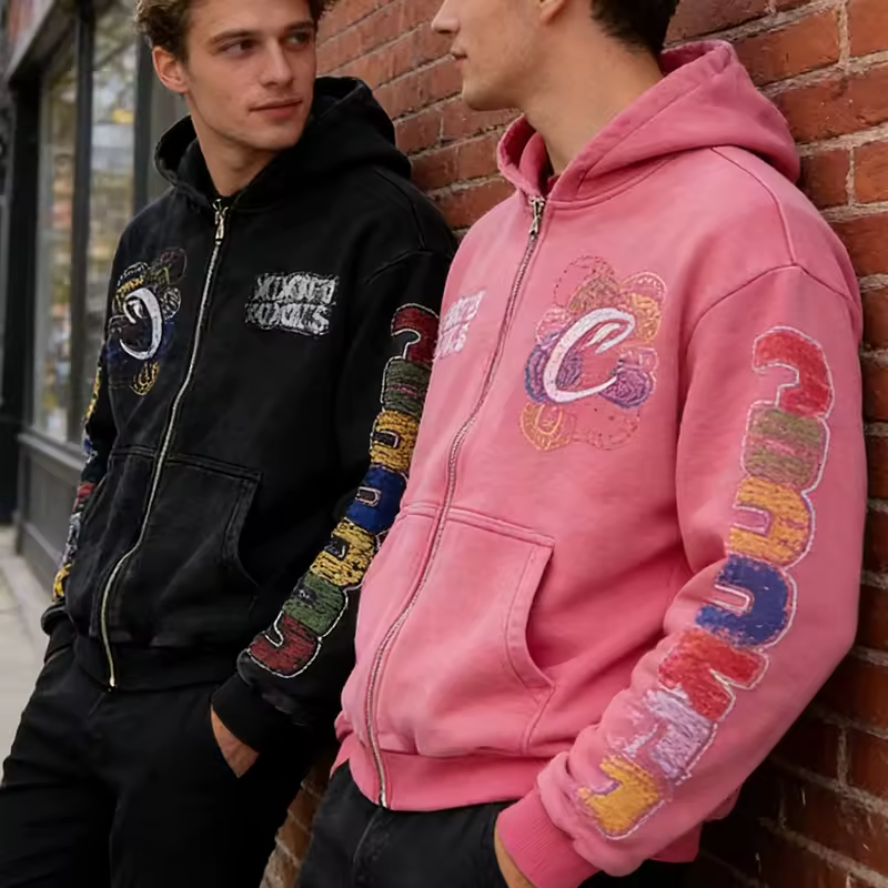 Graphic Acid Wash Hoodie