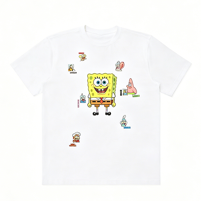 Cartoon collage printed Tshirt
