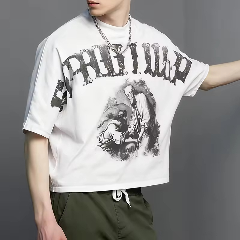 Oversized streetwear graphic print t-shirt