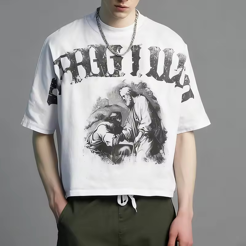 Oversized streetwear graphic print t-shirt
