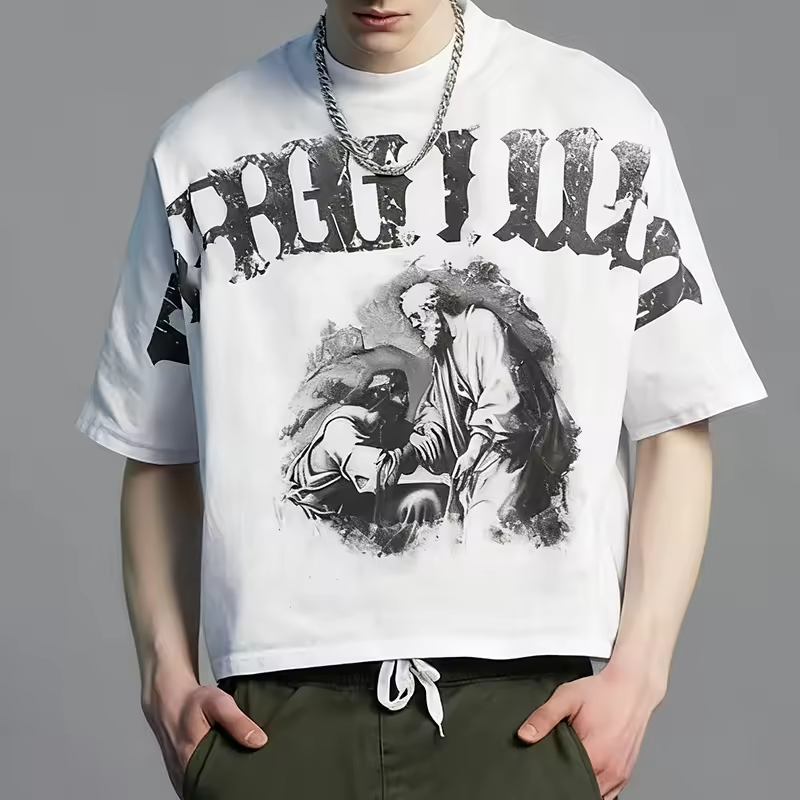 Oversized streetwear graphic print t-shirt