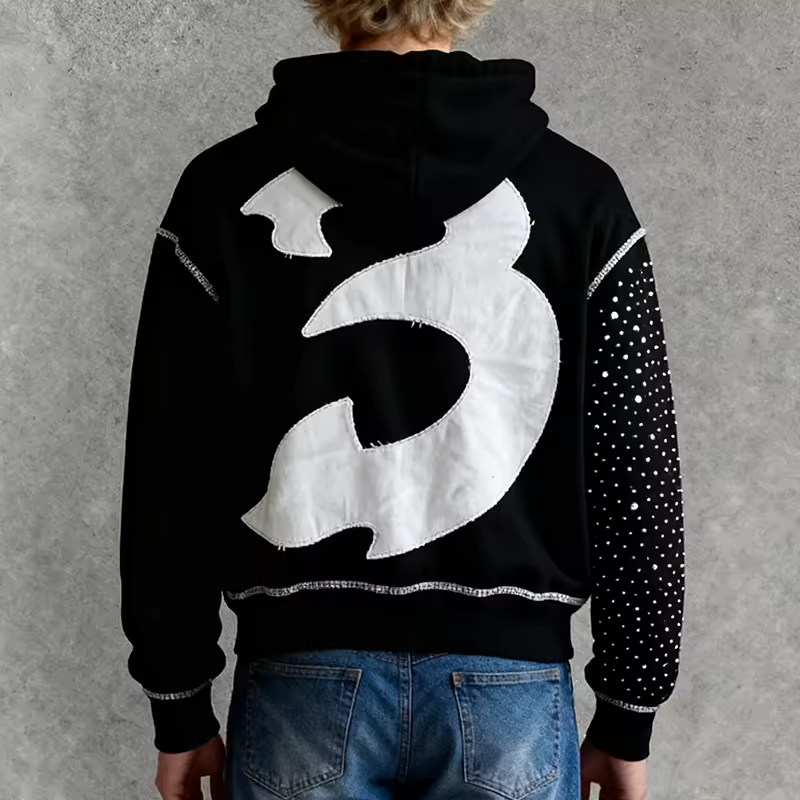 Heavyweight Rhinestone Hoodie